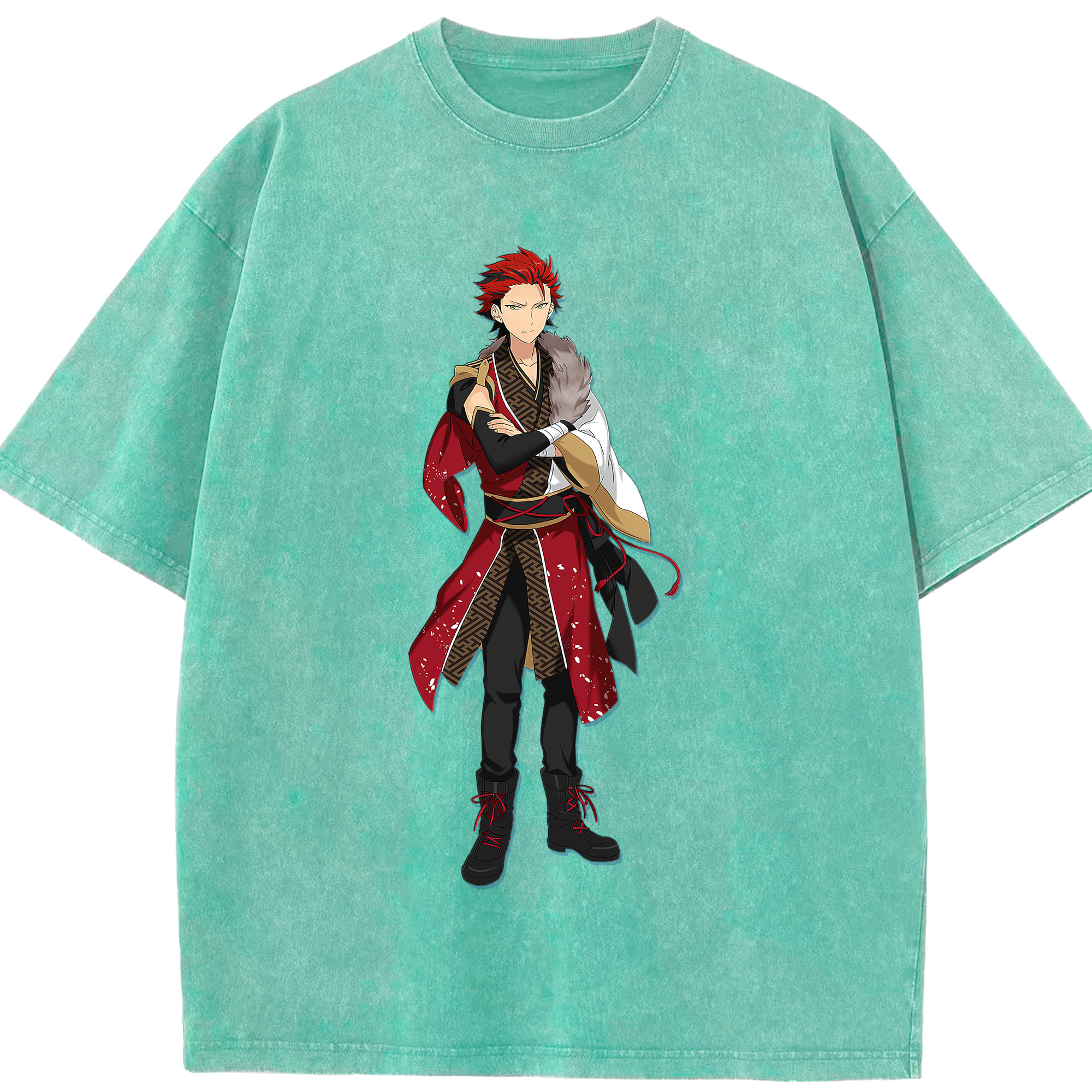（画像用） あんさんぶるスターズ! Ensemble Stars 綿100% ヴィンテージ風 半袖Tシャツ（フロントプリント）